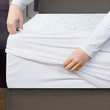 Utopia Bedding Coprimaterasso Impermeabile in viscosa di bambù - Matrimoniale (160 x 200 cm), coprimaterasso Premium, Traspirante, Stile Aderente Elastico tutt'intorno