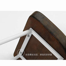 WFF Sedia da ufficio Sgabelli da bar Semplicità moderna Sedia da cucina Mobili da bar cornice metallica Sedile in legno massello Design ergonomico Sgabello alto Peso del cuscinetto 150 kg 74 cm di alt