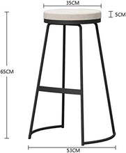 Yxsd Bar Stool insieme di 2 stile Sgabelli Battuto sedia ristorante fast-food Alta Moda for le cucine Colazione Sgabelli poggiapiedi imbottito rotonda Sedile pranzo Cucina Bar Patio Cafe presiede i pi