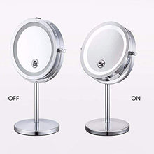 Specchio Home Vanity Bagno 5X ingrandimento Forma Rotonda Desktop 360 Trucco Girevole a 360 °
