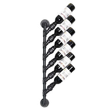 MoDi Wine Rack Retro Style Industriale Tubo di Acqua a Parete Vino Rack (H84CM)