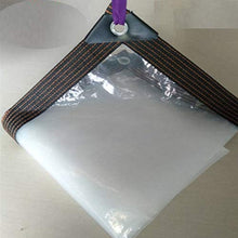 GGYMEI Telo Impermeabile Esterno, Telone Impermeabile Trasparente Occhiello Bordo Ispessito Antigelo per Nave, Copertura 'impianto di Fabbrica Compresse di Plastica (Color : Chiaro, Size : 1.5x2m)