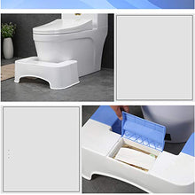 JSJE Sgabello da Toilette accovacciata, Toilette Sgabello Sgabello a Pedale Addensato Plastica Donne Incinte Toilette Foot Step, Creativo Salita Antiscivolo Sistema di po