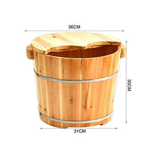 MZZYP Pediluvio barile Solido ammollo Piede in Legno Barrel la casa in Legno pediluvio Legno barile di Legno Solido Schiuma Bacino Salute pediluvio Barrel Foot Tub