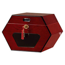 Humidor creativo sigaro armadietto da uomo confezione regalo sigaro sigaro humidor cedro custodia in legno custodia for pianoforte con igrometro umidificatore grande capacità 50 sticksred ble for uffi