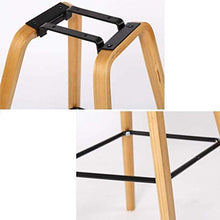 LWW Sgabelli, casa sgabelli di legno, multi-funzione spesso cuscino di cotone con schienale traspirante casuale semplice sedia,io