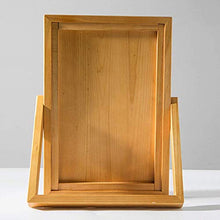Specchio di vanità del trucco, specchio dello specchio dello specchio dello specchio dello specchio dello specchio di vanità di legno massello semplice dello specchio del desktop del desktop portatile