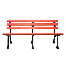 ZXF- Sedia da Parco con Schienale per Esterni, Panca per Il Tempo Libero per La Protezione Ambientale, Legno Antisettico/Legno di Plastica, Sedia A Pedale in Alluminio Pressofuso
