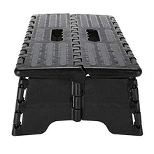 Sgabello Pieghevole Portatile per Bagno Nero, sgabello pieghevole in plastica Sgabello pieghevole pieghevole per cucina Bagno uso da viaggio