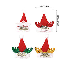 Amosfun 4 Pezzi Bottiglia di Natale Topper Vino di Natale Bottiglia di Birra Cappello Babbo Natale Renna Tappo di Bottiglia di Vino Decorativo Bottiglia di Champagne Decorazione Tavola di