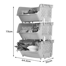 &ripiano di stoccaggio Scaffalature Simple Kitchen Landing Rack per frutta e verdura Articoli per la casa Mensola angolare Cesto portaoggetti a 3 strati Scaffale di finitura (Color : B)