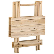 giordano shop Tavolino Pieghevole 50x50x51 cm in Legno in Legno