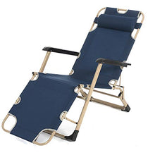FUFU Sedie a Sdraio Lounge Chair, Pieghevole Lunch Chair Chair Siesta Bed Summer Outdoor Singolo Portatile Office Nap Chair Canvas Chair con Letto Blu, Grigio 178 * 64 * 25cm Pieghevoli