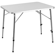 Deuba Tavolo da campeggio pieghevole alluminio altezza regolabile 80x60cm tavolino spiaggia giardino picnic