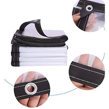 SHIJINHAO Telo Impermeabile Esterno,Incatramata Con Occhiello Trasparente Cortina Impermeabile Parapioggia Film Isolamento Termico Antigelo Giardinaggio Accessori In Barca, Nuoto Cover Pool, 26 Format