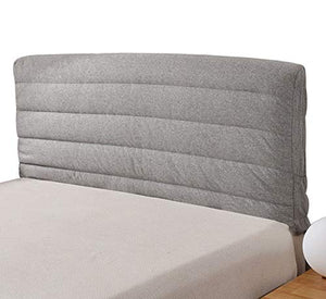 HDGZ Anti-collisione Cuscino Copertura per Testiera per Letto Fodera Elastica Protezione per Decorazione Camera da Letto, Copertura Antipolvere (Color : Gray, Size : 120 * 60cm)