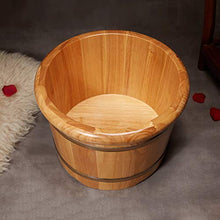 NUBAOgy Barilotto per Pedicure, Vasca per Pediluvio Rovere, Vasca per Piedi in Legno, Vasca per Pedicure, Vasca per Piedi in Legno Massello, Adatto per Hotel, Casa, con Coperchio, 41 * 26 Cm