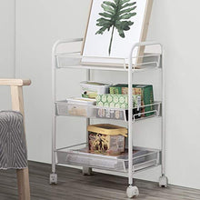 LYM &ripiano di stoccaggio Ripiano da Cucina, Scaffale for la conservazione della casa Scaffalatura for 3 Ripiani con Carrello for l'organizzatore for Il Bagno Scaffale di Finitura