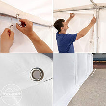 TOOLPORT Tendone deposito 4x6 m Stabile tendone Industriale con telone in PVC di ca. 500 g/m² Verde Scuro tendone agricolo Copertura con Fondo perimetrale e Rinforzi al Tetto