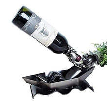 YUXIwang Statua di Cremagliere creative vino, artigianato del ferro, decorazioni for la casa, gesti bere, fatti a mano scultura Bottle Holder Vino contenitore decorazione domestica del mestiere del fe