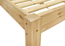 Erst-Holz Robusto Letto Classico 90x200 in Pino massello Laccato con doghe rigide Curve 60.38-09FL