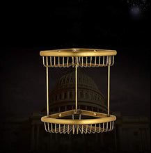MGWA Retro Ventilatore d'oro del Bagno della casa dell'hotel del Bagno del Foro del Foro di Rame di Doppio Strato dell'estremità Arrotondata Forma/scaffale
