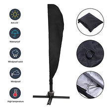 Amasawa 50 * 70 * 40CM Copertura per ombrellone 420D Oxford Telo Copri Copertura Protettiva per ombrellone Impermeabile per Copertura Parasole da Giardino (Nero)