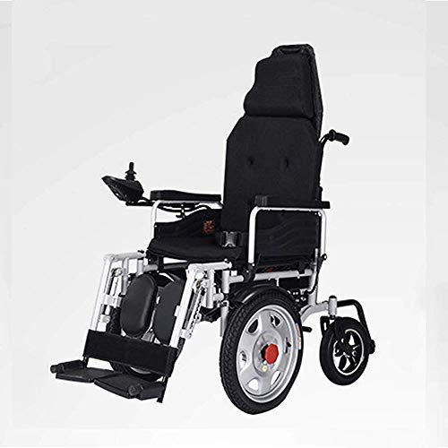 Accessori per la casa Carrozzine elettriche per disabili per Anziani per Adulti Sedia a rotelle elettrica Pieghevole Leggera Frien con Comfort Extra