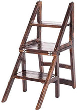 Mirui Sgabello Legno Folding Passo Sgabello Sgabello Scala Domestica scaletta Pieghevole Solida Doppia di Legno Uso Multifunzione Risparmiare Spazio, Peso 100kg Bearing (Size : 72x140x87cm)