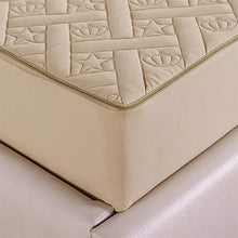Liveinu Coprimaterasso con 360 Gradi Chiusura a Cerniera Fleece Trapuntato nel Complesso Proteggere Lenzuolo Proteggi Materasso Traspirante, Anallergico Giallo 180x200x25cm