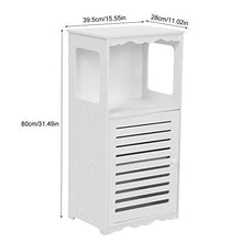 Joycelzen Mobili Armadietto Bagno, Armadio Sottolavabo per Bagno e Plastica per Armadio Ad angolo per Ripostiglio per Bagno, Camera da Letto, Cucina, Corridoio, Bianco