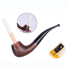 Pipa per tabacco, sacchetto per tabacco secco, pipa curva fatta a mano all'antica, pipa per tabacco, A1,12,8 cm