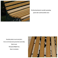 GaoF Panca da Giardino per Esterni, Poltrona da Cortile, Poltrona da Giardino in plastica, 2-3 posti, Sedia da Portico Resistente agli Agenti atmosferici, Sedile con Struttura in ghisa per mobili da