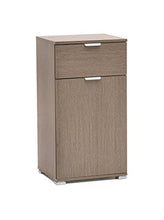 MeMi Me311RG Comodino, Legno, Rovere Grigio, 38x12x85 cm