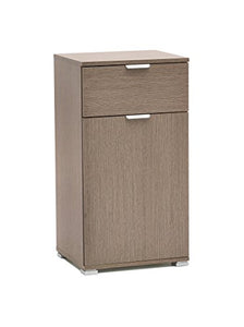 MeMi Me311RG Comodino, Legno, Rovere Grigio, 38x12x85 cm