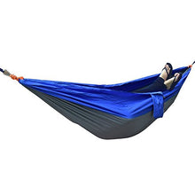 Yosoo Amaca per più Persone Ultra Portatile in Tessuto Nylon - per Viaggio e Camping, Portata Massima 400Lbs - Blu