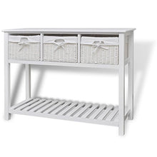 Tidyard Credenza di Stoccaggio Bianca,Credenza Stoccaggio Moderna con Cestino Bianca d'Ingresso/Salotto/Soggiorno