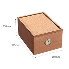 VIY Humidor per Sigari, Humidor Cigar, Detiene Il 30 Sigari, con Cedro in Legno Foderato E Vassoio Divisorio in Cedro Rimovibile, con Igrometro Umidificatore