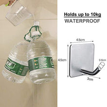 Adesivo Ganci Portasciugamani, Acciaio Inox Cappotto Gancio impermeabile Appendiabiti ganci a Parete Porta Accappatoio Asciugamano per Cucina Bagno Senza Forare drei Metern autoadesivo