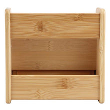Fdit Organizer da Tavolo, Scatola di immagazzinaggio Multifunzionale Organizer da Tavolo in bambù Telecomando per Cosmetici con cassetto per riporre Piccole Forniture per Ufficio