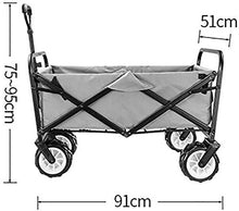 HJBH Outdoor Pieghevole Utility Wagon, Pieghevole da Giardino Portatile Carrello a Mano Multifunzione, Manici Regolabili, Adatto a Shopping Picnic Beach Park (Color : H)