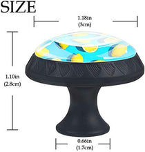 Estate Giallo Limone Modello Blu Pomelli per Porta Set di 4 Pomelli per Mobili Manopole per Cassetti Cucina Armadio Vetro
