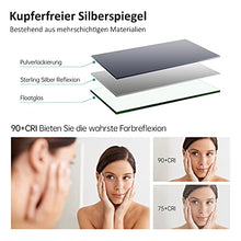 EMKE Specchio da bagno LED, 100 x 60 cm, con altoparlante Bluetooth 4.1, interruttore touch, anti-appannamento, orologio