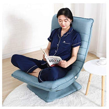 HongTeng Divani Piccolo sofà Girevole Comodo Casuale Salotto Pigro Camera da Letto Soggiorno Semplice Moderno Cuscino Spesso 65 × 82 cm (Color : Light Blue)