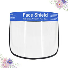 Cabilock 1Pc Maschera Protettiva Antispruzzo per Olio Maschera Protettiva Trasparente Multiuso Maschera Protettiva di Sicurezza Protezione Occhi E Viso per Cucina Esterna (Blu)