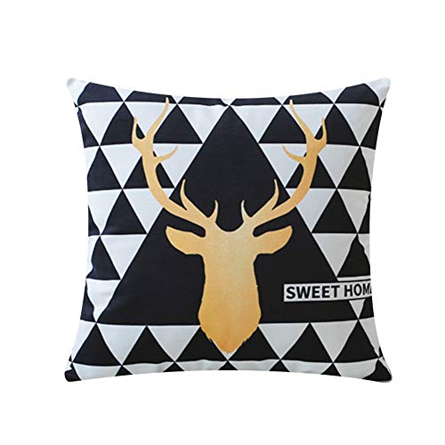 Alce Cuscino design Cuscino quadrato Cuscino quadrato decorativo Cuscino per la casa Poltrona geometrica Cuscino geometrico Cuscino vita,2#