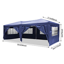 Gazebo Impermeabile 3x6 Tenda Gazebo da Giardino per Mercato Campeggio Spiaggia Eventi Feste con Sacca per Il Trasporto