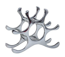 Portabottiglie moderno portabottiglie per riporre 6 bottiglie in metallo Altezza 22 cm, larghezza 28 cm