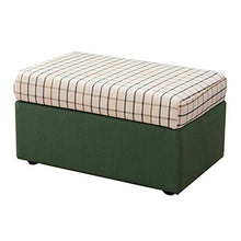Sgabello con struttura a strisce, Divano in tessuto Sedile smontabile Panca alta Sedia in spugna elastica Ottoman portatile 50 * 50 * 42cm / 80 * 50 * 42cm Camera da letto Soggiorno disponibile, Rosso