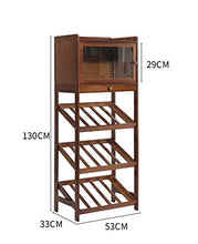 Wine Rack Holder, Vino Bottle Holder, armadietto del vino, soggiorno vino armadio in legno massello di bambù piccolo armadietto vino vetrina vino cremagliera caduta decorazione for la casa Decorazioni